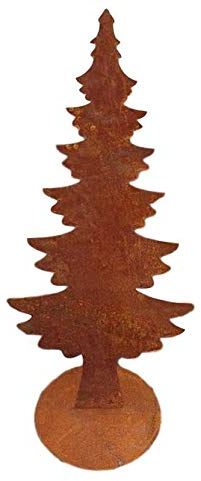 terracotta-toepfe-de Tannenbaum ca. 80 cm aus Metall Edelrost Rost Weihnachten Deko Weihnachtsbaum