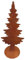 terracotta-toepfe-de Tannenbaum ca. 80 cm aus Metall Edelrost Rost Weihnachten Deko Weihnachtsbaum
