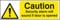 Security Signs - Caution security alarm will sound if door is opened - Rigid Plastic