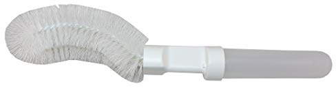 Urinalbürste weiß 40cm Länge Nylon mit Flüssigkeitsspender für den Reiniger