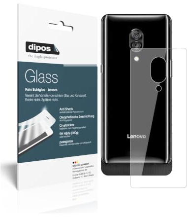 dipos 2x Displayschutzfolie 9H klar für Lenovo Z5 Pro GT Rückseite | Bricht und splittert nicht, kein Echtglas, Anti-Shock, passt perfekt, kratzfest, blasenfrei, hüllenfreundlich, selbstklebend