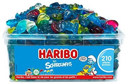 Haribo Les Schtroumpfs Bonbons Gélifiés, 1180g