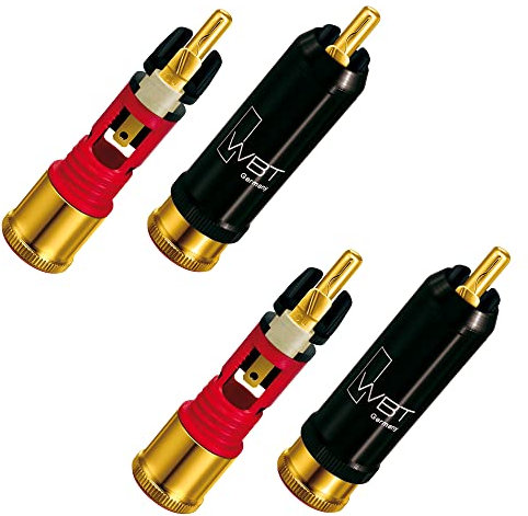 WBT 0110 CU Nextgen Cinchstecker 2 Paar Kennfarbe: 2X rot / 2X Weiss
