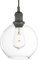 Phansthy Pendelleuchte Vintage Industrie Hängeleuchte Hängelampe Lampe Kronleuchter aus Kugel Klar Glas E27 Lampenfassung Deckenleuchte für Küche Keller Wohnzimmer (Schwarz Farbe)