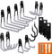 SMARTOLOGY Ganci da garage con gancio per bici e organizer per cavi di prolunga, set da 15 ganci multiuso in acciaio, per impieghi gravosi