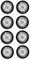 Hyper 8er Set XTR 84mm 84a Rolle schwarz speziell f. K2 Skates Inliner => vormoniert Rollen mit Kugellager ABEC 7 + Spacer 6mm montiert