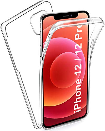 KP TECHNOLOGY iPhone 12 Case/iPhone 12 Pro - (360 Front + Back Protection) Full Complete Protection For iPhone 12 / iPhone 12 Pro Gel Case - Clear