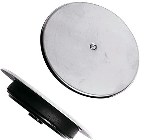 Bricoloco Tappo per sifone a espansione con coperchio in acciaio inox AISI316 diametro 110 mm (1)