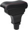 YJYWZH Auto Braccioli Compatible with Fiat 500 Scatola Braccioli 2012-2015 Centrale Portaoggetti Interna Nero Appoggio Poggia Braccio Doppio Strato