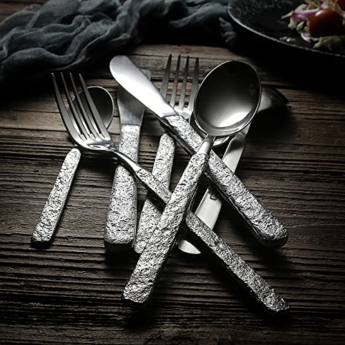 ESSONIO Cutlery Set, Cutlery Set for 18 People, 72 Pieces. Luxury Flatware Sets, Mirror Polished Cutlery Set, Elegant Table Flatware for Home/Important Dinners (18 Sets of 72 Pieces) R10