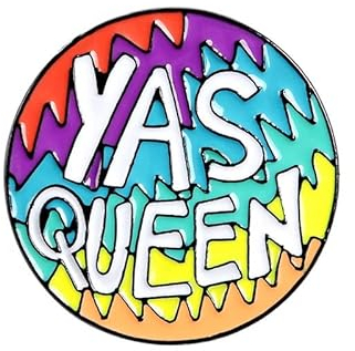 Pride.Direct® Yas Queen Anstecker | Regenbogen Anstecker | Regenbogen pin | Pride Anstecker | LGBTQ pin | Enamel pin