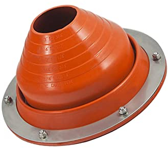 Amagogo -Zeltherd-Kit für Rohre mit einem Durchmesser von 75–160 mm, Flexible Basis-Dachheber-Rohrmanschetten, Dachrohr-Blinker