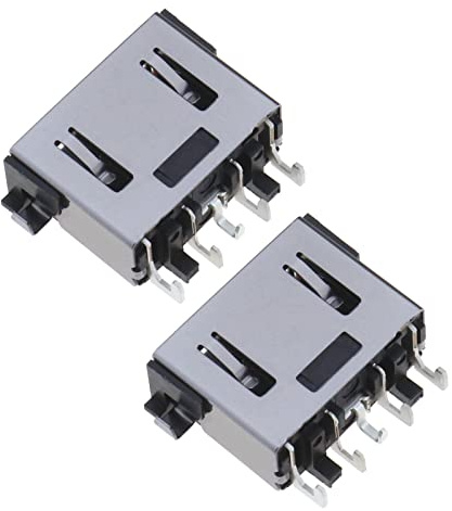 Create idea 2Pcs DC Power Jack Charging Port Replacement Compatible with Lenovo Legion Y530 Y530P Y540-15IRH Y540P Y545 Y7000 Accessories Metal