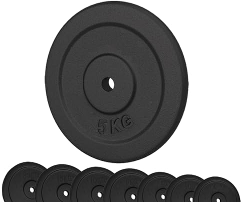 G5 HT SPORT Unisex – Erwachsene Scheibe aus Gusseisen, 1 x 5 kg, Disco IN GHISA SINGOLO DA 5 KG