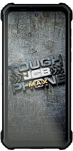 JCB Toughphone Max, rugged 6.67 smartphone, Android 12, Unlocked dual SIM, 48MP Camera, TP232, 128GB, Black
