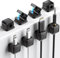 8 Pack Magnetic Cord Organizer, Easy Secure Adhesive Cable Management, Wire Holder Keeper Organizer Management, Hide Or Organize Phone USB Charger Cable for Home,Office,Car,Desk,Nightstand