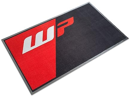 WP Suspension Werkstattmatte PIT-MAT Montage Teppich 170x100cm schwarz rot