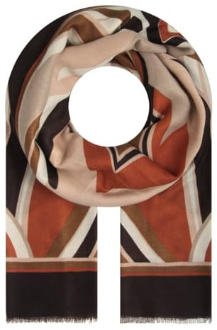 Majea Damen Halstuch Tuch Kopftuch Schal Damen-Schal Tücher Damen Stola (880035) (Braun 9)