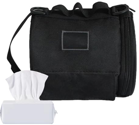 Kirdume Toilettenpapiertüte Camping - Auto-Papierhandtuchhalter zum Aufhängen,Wasserdichter wiederverwendbarer Camping-Toilettenpapierhalter, tragbare Rollenpapier-Aufbewahrungstasche für