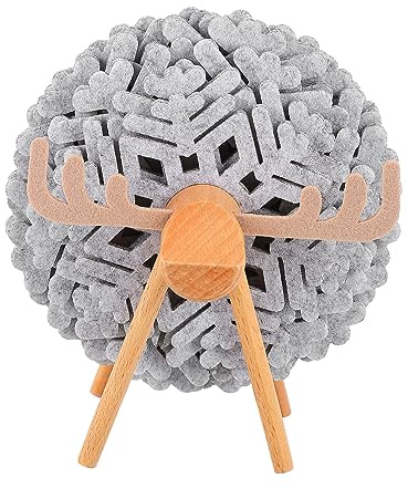 Cabilock Schafe Schneeflocke Tasse Matte Weihnachten Filz Untersetzer Untersetzer Schaf Ornament