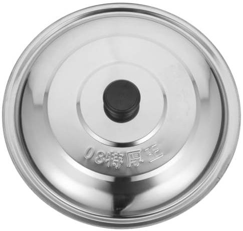 TOPBATHY Edelstahl-Topfdeckel 40 cm Runder Metalldeckel Für Kochtopf Pfanne Und Wok Mit Hitzebeständigem Griff Als Ersatz-Topfdeckel Für Den Haushalt