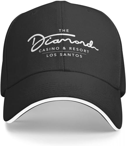 CAPHATMC Baseballkappe Hip Hop Sonnenhut The Diamond Casino Los Santos Collection Baseballkappe Sportkappen Trucker Hut Mann Hut Damen