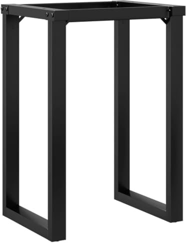 vidaXL Tischgestell, Tischbeine Tischkufen Gestell für Esstisch Küchentisch, Tischuntergestell Tischfüße in O-Form, 60x50x73cm Stahl