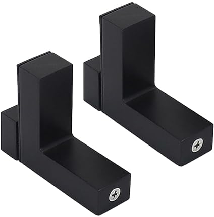 2er-Pack Verstellbare Regalhalterung, Wandhalterung aus Holz/Glas, Verstellbarer Clip, Hergestellt aus Zinklegierungsmaterial, 2 x Regalhalterung, 4 x Schrauben