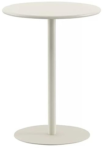 Bistrotisch aus Metall, Eisen, für drinnen und draußen, runder Couchtisch, Esstisch mit stabilem Sockel, mehr Farbe und Größe, für Garten, Esszimmer, Bistro, Hausbar