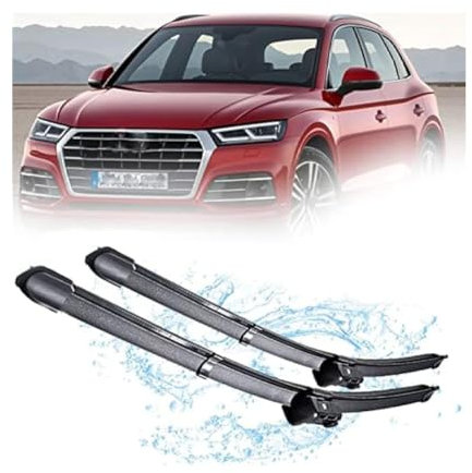 MENGYZ Auto Wischer für Au-di Q5 8R FY 2009-2020, Scheibenwischer Wischblatt Stumm Gummi Wischer, Hochwertige Autozubehör Hervorragende Sicht auf Sicherer Fahren