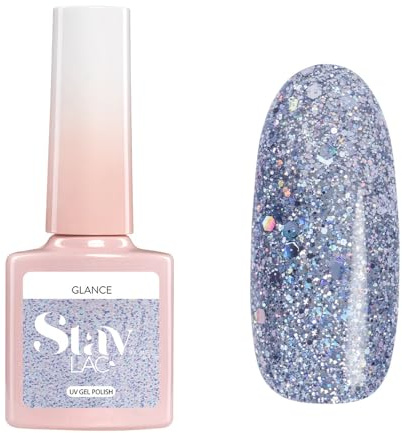 STAYLAC UV Nagellack 5 ml - Blau - Glance - STAYLAC Farben - UV Lack Glitzer - Gel Nägel - Nageldesign