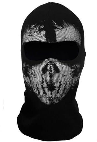 HOPBLOCK Halloween Maske, Totenkopf Maske, Geister Maske, Punk Maske Cosplay für Erwachsene, Totenkopf Maske Kostüm Maske für Halloween Maske Cosplay Punk Requisiten