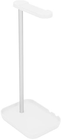 Gaming Headset Holder Stand, Non Slip, Sturdy Base, Lightweight Design, Suitable for Bedroom Office Studio with Phone Holder, Tablet Holder (White)