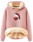 Damen Langarmshirt Elegant Mit Kapuze Slim Fit Weihnachts Sweatshirt Blitzangebote Basic Langarmshirt Damen Langarm Weihnachtskostüm Pullover Flauschig Damen Bequem Dicke Pullover Damen（2-Pink，L）