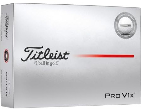 Titleist Herren Pro V1x Golfball, weiß, Einheitsgröße