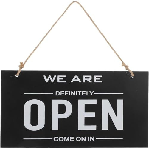 Ymxygz Panneaux Ouverts en Bois, Panneau Ouvert Fermé Double Face, Panneau Suspendu pour Les Heures De Travail, pour Restaurant, Club, Café, Hôtel, Bar, Magasin