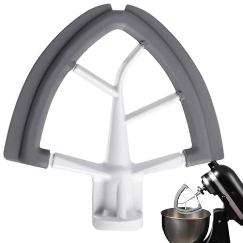 Flex Edge Beater - Kitchen Mixer Replacement Part, Silicone Edges, Bowl Scraper bladde, Attachment | Precise Mixing with Non-Stick Coating, Enhanced Baking Experience, Fits Kitchen Stand Mixers