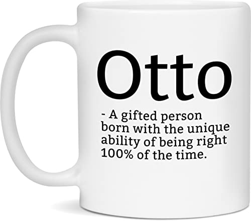DPgUfPV Sarkastische Otto-Definition-Tasse, lustiger Otto-Becher, personalisierbar, 325 ml