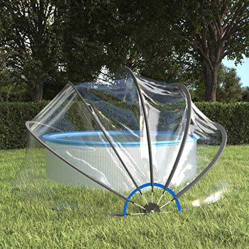 Dôme de piscine rond 406 x 203 cm en PVC pour maison et jardin, piscine et spa, accessoires pour piscine et spa, couvertures de piscine et tapis de sol