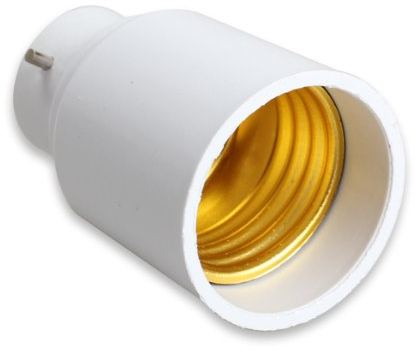 Demiawaking B22 zu E27 Adapter LED Halogen-CFL-Leuchtmittel Lampenfassung Konverter-Buchse