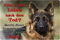 Nanyuk Deutscher SCHÄFERHUND - Metall Warnschild Schild Hundeschild Sign - DSH 39 T19 P
