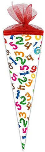 Nestler School cone number monster sugar cone first day of school school: size: 35 cm round