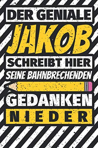 Notizbuch liniert: Jakob Geschenke lustiger Spruch Vorname