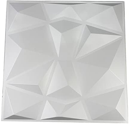 Arty Wall™ PVC 3D Dekorative Wandpaneel Fliesen Verkleidungsplatte Matt oder Schwarz 12 Paneele 32 Quadratmeter (Diamant)