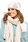 Kamea - Winterset für Damen Valencia - elegante Mütze mit passendem Schal - verschiedene Farbauswahl, Winter Set:Beige