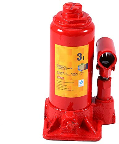 Dioche Botella de gato hidráulico, soporte de elevación resistente para coche/furgoneta/barco/caravana, 95 x 100 x 170 mm
