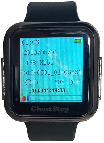 EVP Montre bracelet enregistreur Pro 8 Go rechargeable équipement de chasse fantôme paranormal