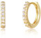 ALEXCRAFT Cubic Zirkonia Creolen Gold 14K Ohrringe Gold Goldene Ohrringe Damen Hypoallergen Hoop Earrings