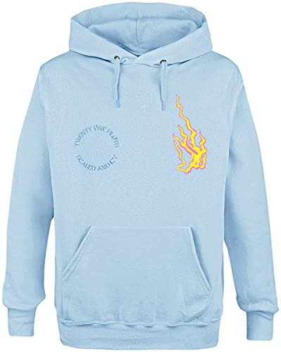 Twenty One Pilots Fire Männer Kapuzenpullover hellblau XL
