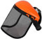 Casco de protección para motosierra Casco forestal, casco de protección forestal con visera de malla, casco de protección resistente a los golpes, equipo de seguridad cómodo, naranja